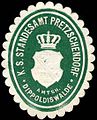 Siegelmarke Königlich Sächsisches Standesamt Pretzschendorf - Amtshauptmannschaft Dippoldiswalde W0252809.jpg