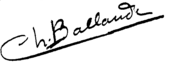 signature de Charles Adolphe Ballande
