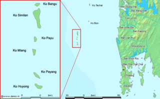 <span class="mw-page-title-main">Similan Islands</span> Marine protected area in Phang Nga Province, southern Thailand