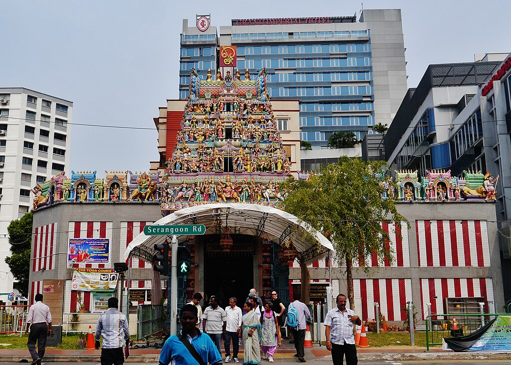 Singapore Tempel Sri Veerama Kaliammam Gopuram 01