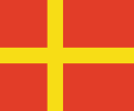 Flag of Skåneland or Scania (Southern Sweden)