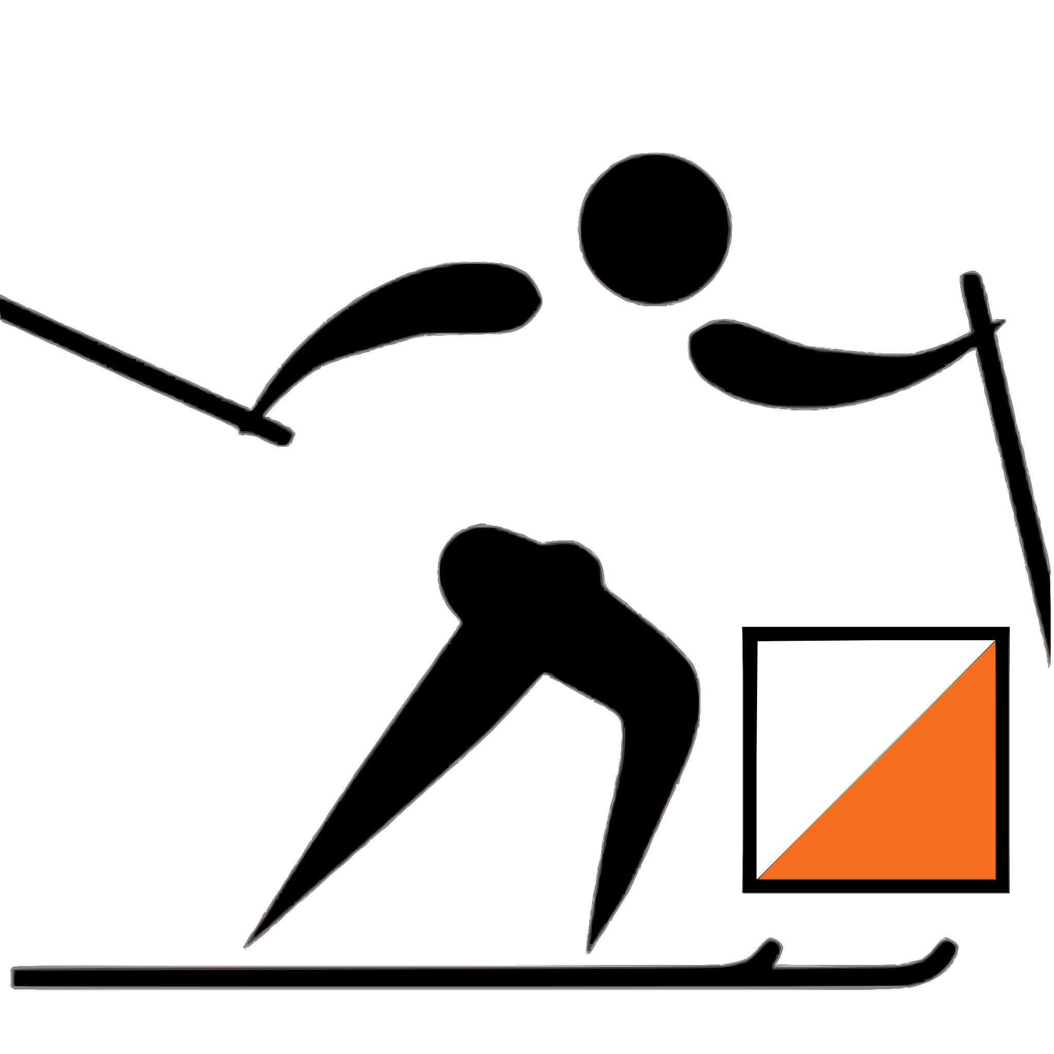 File:Ski-orienteering pictogram.svg - Wikimedia Commons