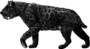 Totem des wikipédiens inscrits en 2006 représentant un tigre à dents de sabre en noir et blanc