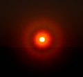 A solar corona soon after sunrise