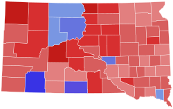 South Dakota House Election Results by County, 2018.svg