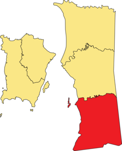 Location of South Seberang Perai District in Penang