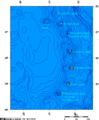 Mapa de les illes Sandwich del Sud