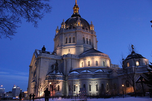 Cathedral on a winter evening
