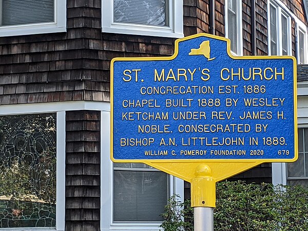 St. Mary's Church historic marker