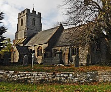 Parish Church of St Andrew, Aller, Somerset: where John Stoughton succeeded Ralph Cudworth Snr (1624)