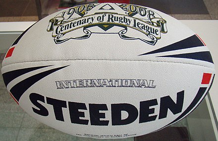 Steeden football as used in rugby league