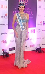 Thumbnail for File:Stephanie Del Valle at Femina Miss India 2017 finale.jpg