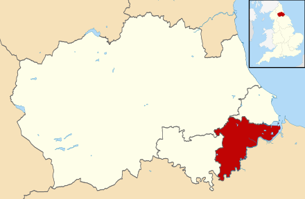 the part of the borough in County Durham