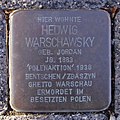 Stolperstein in Zaberfeld für Hedwig Warschawsky (16. Februar 2019)