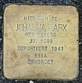 Stolperstein Johanna Marx née Meyer, Gescher bus stop at Fabrikstrasse