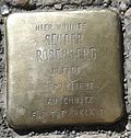 Stolperstein für Sender Rosenberg (Friesenstraße 82)