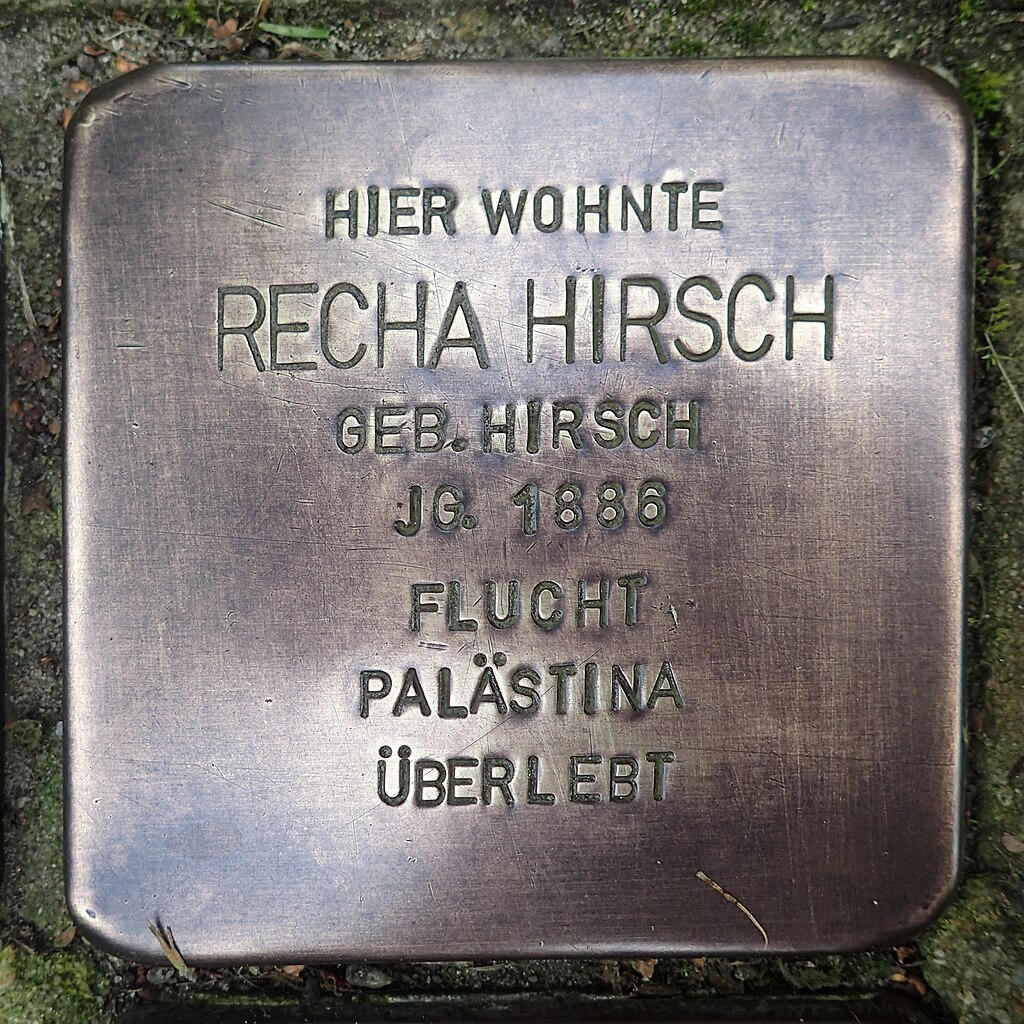 Stolperstein für Recha Hirsch geb.Hirsch