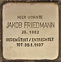 Stumbling stone for Jakob Friedmann (Schwandorf) .jpg