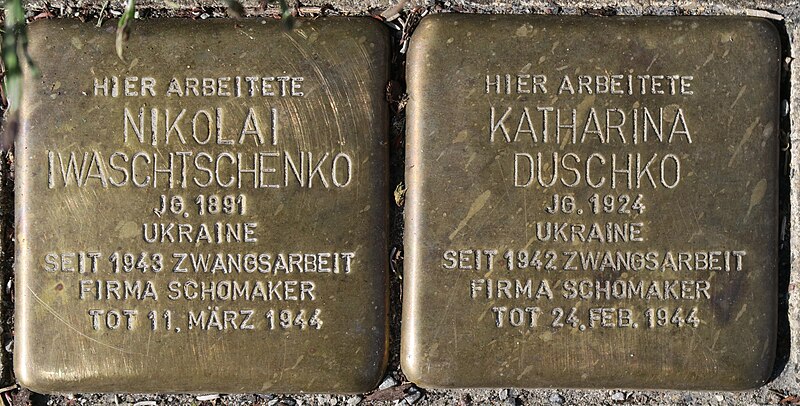 File:Stolpersteine Duschko-Iwaschtschenko Lütkeweg 15 Ahlen.nnw.jpg