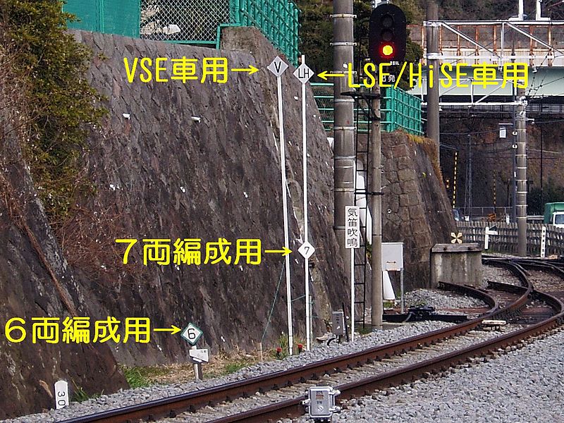 File:Stop position sign at Kazamatsuri Sta ja.jpg