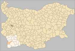 Gemeinde Strumyani Bulgarien map.png