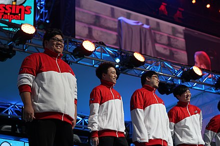 A group picture of the Taipei Assassins, the champions of season 2.