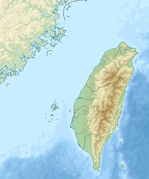 鹿林天文台在臺灣的位置