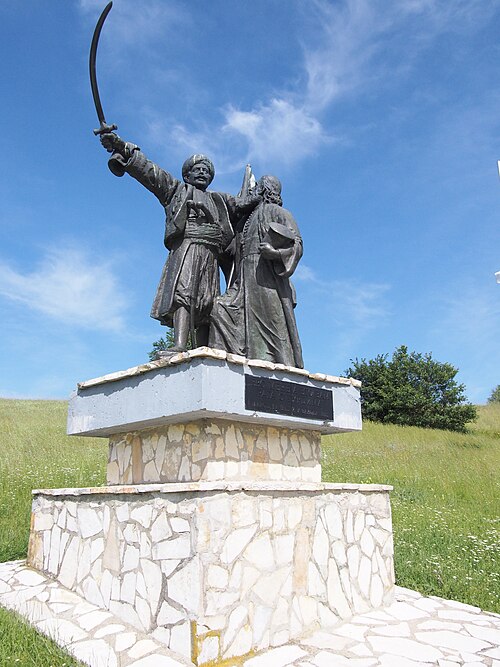 Monument dedicated to Miloš Obrenović and Second Serbian Uprising, Takovo, Serbia.