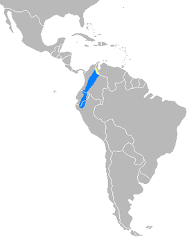 Tapirus pinchaque distribution map.PNG