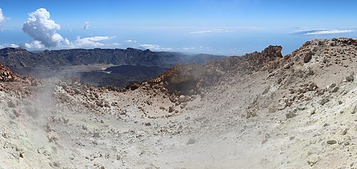 Fumes at Teide Peak