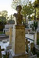 The funerary bust of Konstantinos P. Kritis by Georgios Dimitriades (1901), 20th cent. First Cemetery of Athens.