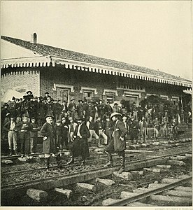 Federals at Railroad Station, 1864.