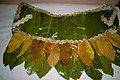 A traditional skirt made of Barringtonia asiatica leaves, Nanumea Atoll, Tuvalu