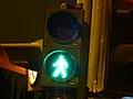 Traffic light in Jerusalem.