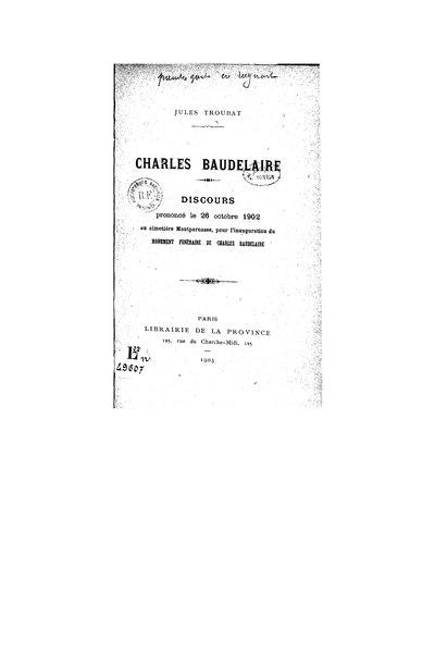 File:Troubat - Charles Baudelaire, 1903.djvu