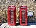 Two K6 telephone kiosks from the 1930s in Bexley. [559]