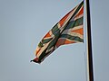 Union Jack in orange and green