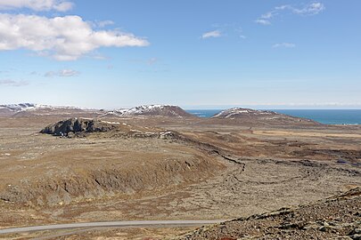 Hagafell volcanic landscape, a view from Þorbjörn