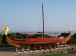 Viking longboat replica in Ramsgate, Kent Viking Longboat 'Hugin', Ramsgate - geograph.org.uk - 653079.jpg