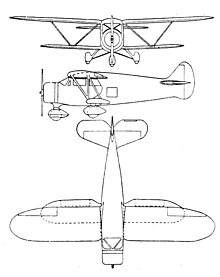 Waco ZVN-7 3-view drawing from L'Aerophile January 1938 Waco ZVN-7 3-view L'Aerophile January 1938.jpg