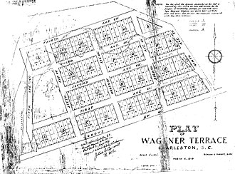 The plat of the original portion of Wagener Terrace was limited to the southwest corner of the current neighborhood. Wagener Terrace.jpg