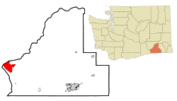 Location of Burbank, Washington