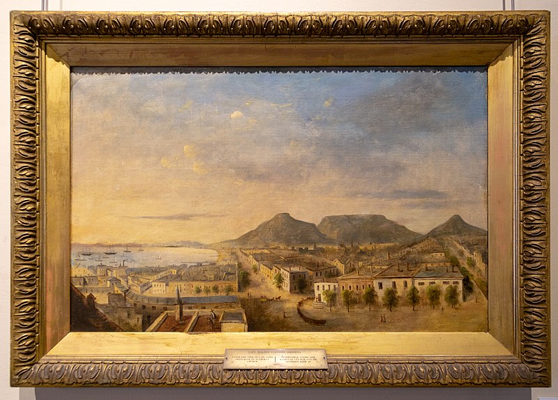 File:Walter Stanhope Sherwill-Panoramic view of Cape Town from the roof of the Lutheran Church, Strand Street-0639.jpg