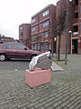 French horn case at Plein, Wateringen