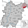 Lage der Gemeinde Weiding im Landkreis Schwandorf