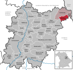 Läget för Weiding i Landkreis Schwandorf