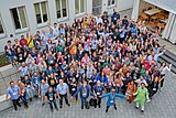 Photo de groupe au Wikimedia Summit