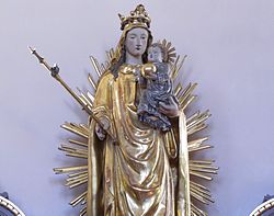 Détails de la Vierge à l'enfant (XIXe)