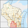 Thumbnail for File:Wisconsin's 2nd congressional district (since 2023) (square).svg