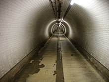 Aspect du tunnel sous la Tamise.